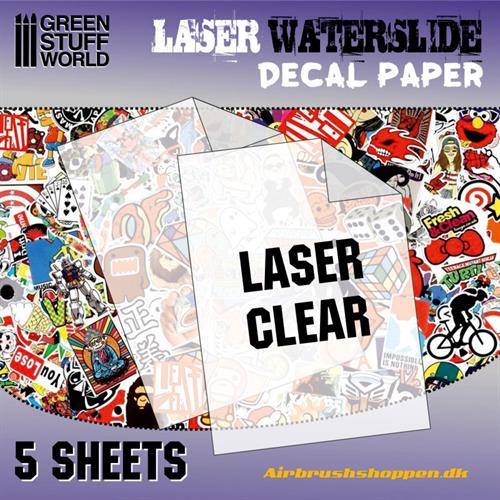Waterslide Decals - Laser Transparent, lav selv decals
